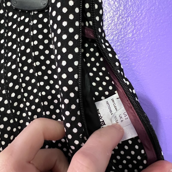 Anthropologie Maeve Cabo wide leg polka dot pants size 2 - Picture 8 of 8